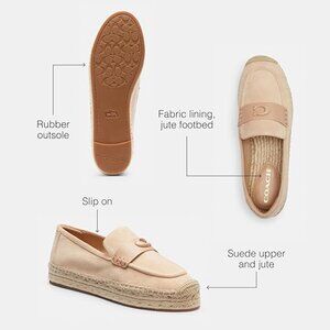 Coach Women's Camilla Espadrille Loafer Shoes 10